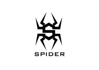 Spider logo with Letter S