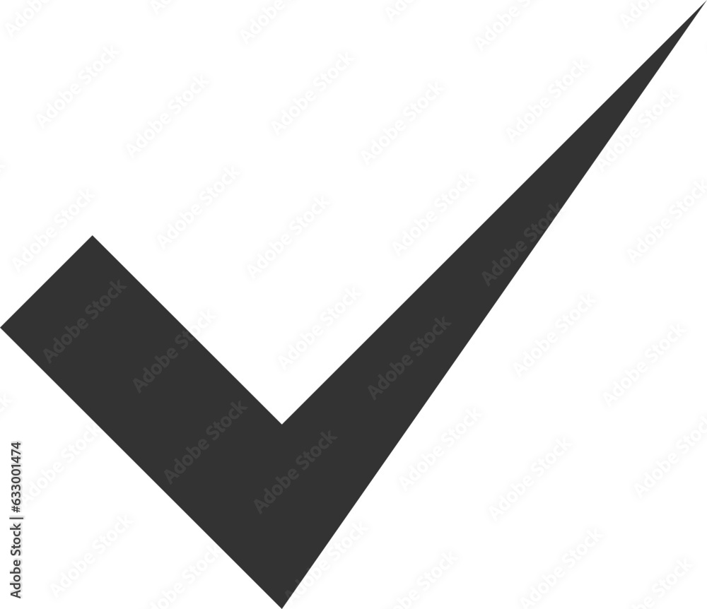 Poster check mark icon vector symbol design element.