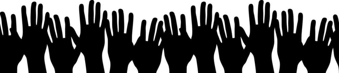 Stop war in Ukraine vector illustration. National concept with hand. Ukrainian patriotic sign