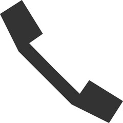 Phone icon vector illustration. Call center app. Telephone icons trendy flat style. Contact us line silhouette.