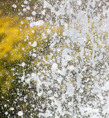 Fountain splashes as an abstract background. Texture