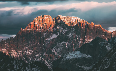 Tramonto sul Monte Civetta