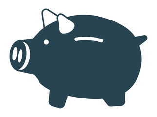 Piggy bank icon for app or web