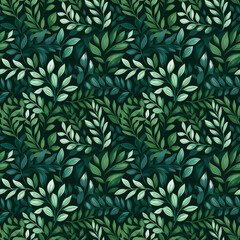 Fototapeta na wymiar Seamless Pattern, a pattern of leaves for use in printed materials or in sectors.