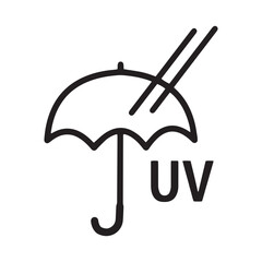 日差しと紫外線　UV　天気アイコン