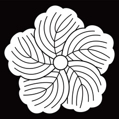 Fototapeta premium 家紋です。念じ蔦といいます。