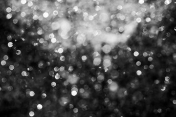Black abstract bokeh background