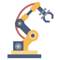 ROBOTIC ARM line icon,linear,outline,graphic,illustration