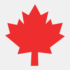 Canadian Maple Leaf isolated vector illustration