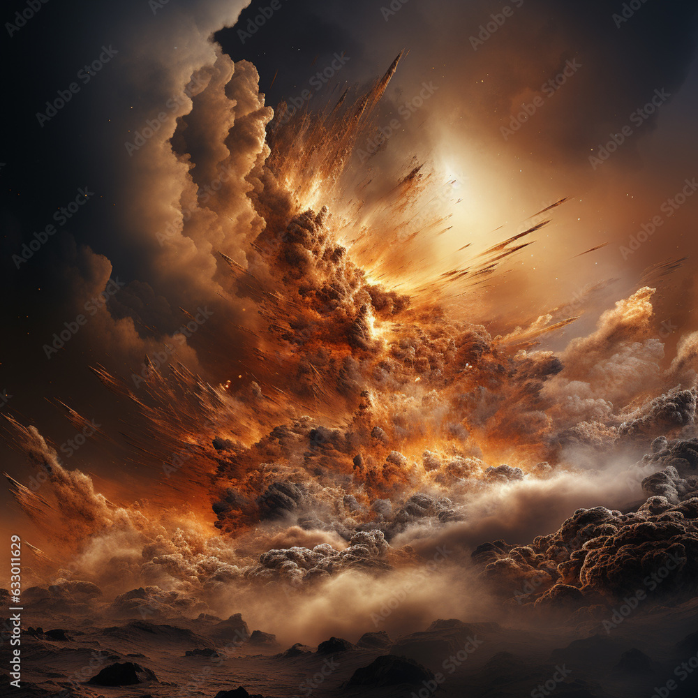 Aufkleber A photograph of a swirling dust storm on Mars, showcasing the planet's dynamic weather patterns and their potential impact on future missions.  Generative AI technology.