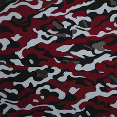 Camouflage seamless pattern. Trendy style camo, repeat print. Vector illustration. Khaki texture, perfect for military army design.