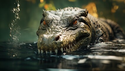 Fototapeta premium portrait of an alligator