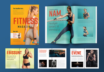 Fitness Magazine Layout