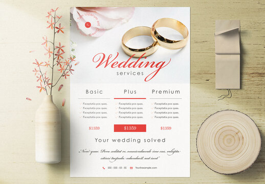 Wedding Services Flyer Layout