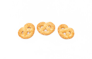 Cookies isolated on white background, after some edits.