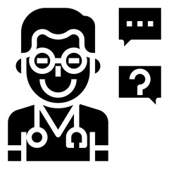 ASK A VET line icon,linear,outline,graphic,illustration