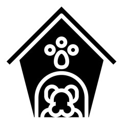 PET SHELTER line icon,linear,outline,graphic,illustration