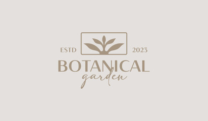 Leaf Flower Plant Logo Template. Universal creative premium symbol. Vector illustration. Creative Minimal design template. Symbol for Corporate Business Identity