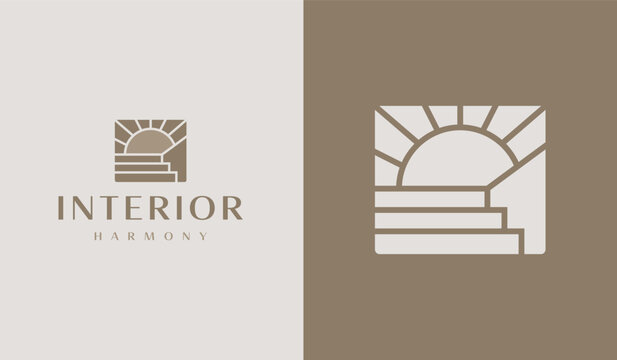 Interior Logo Template. Universal creative premium symbol. Vector illustration. Creative Minimal design template. Symbol for Corporate Business Identity