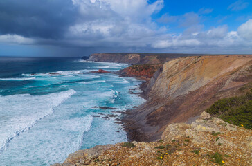 Obraz premium Cliffs in the Algarve West Coast