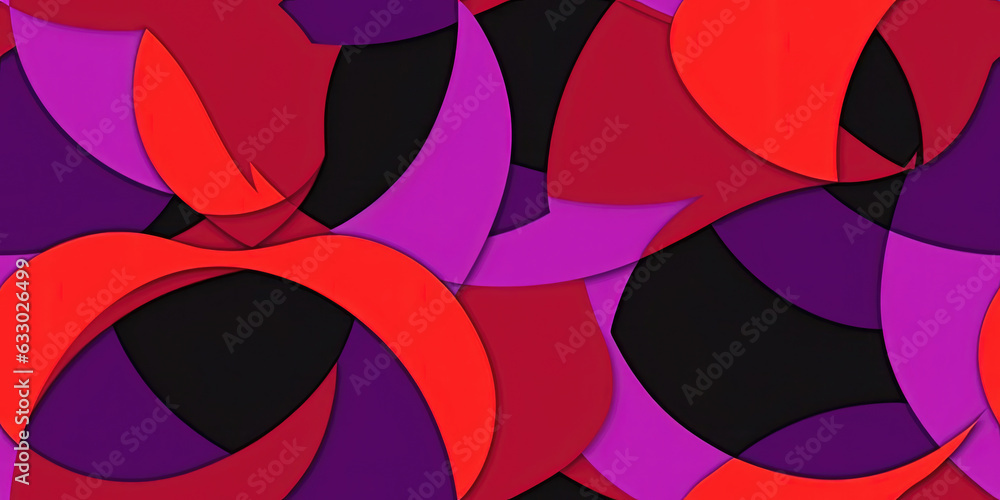 Poster intricate colorful background with mix of shapes and colors - generative ai