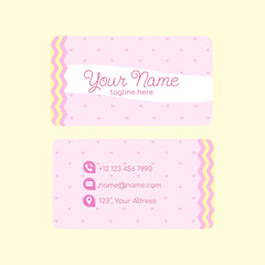 Cute business card template
