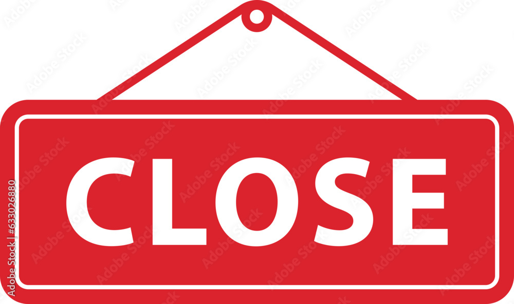 Poster close icon vector sign. cancel symbol web design. error