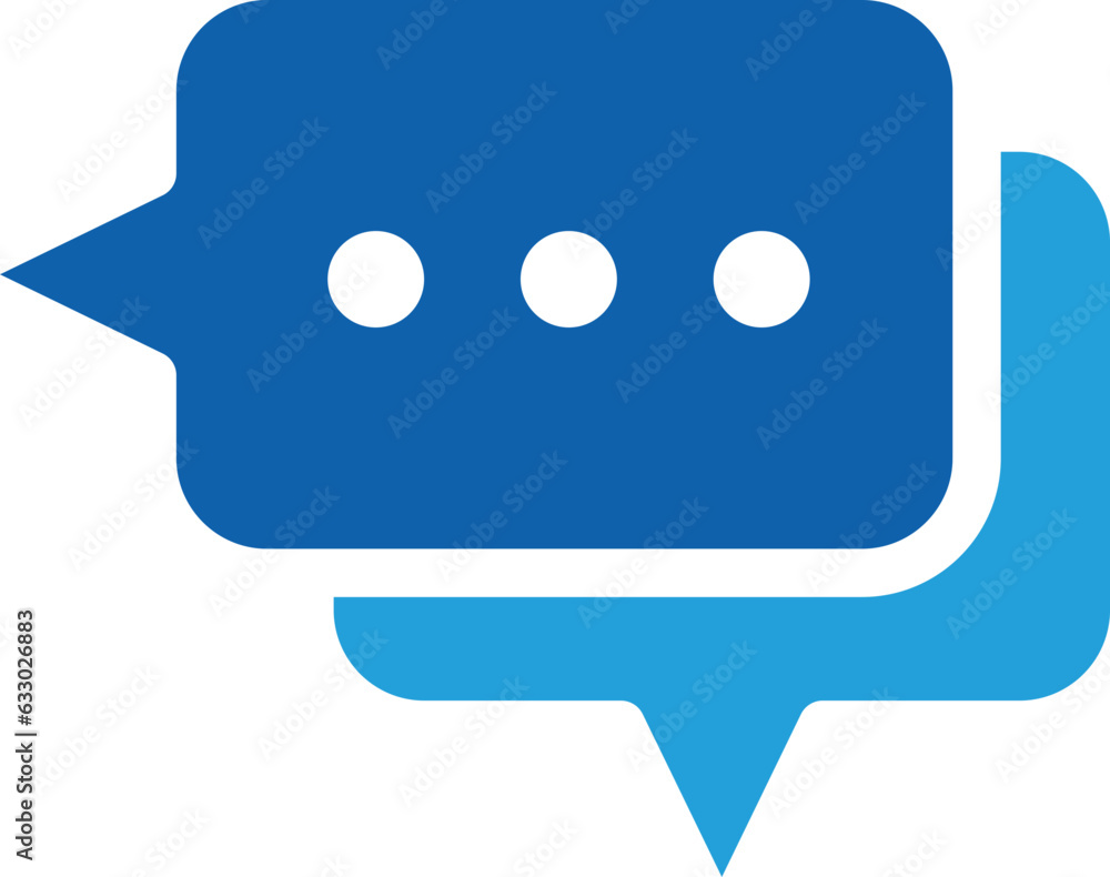 Aufkleber chat icon vector design element. talk bubble speech sign. dialogue balloon.
