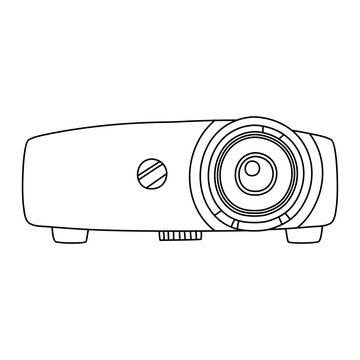 recommend clip art: projector line vector doodle simple icon design