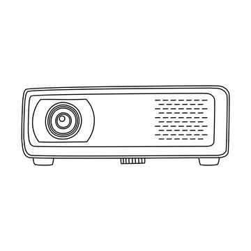 recommend clip art: projector line vector doodle simple icon design