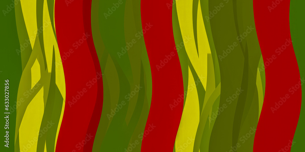 Poster abstract background with color and shape composition - generative ai