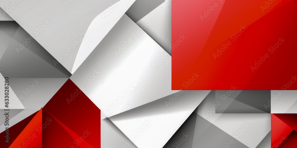 Poster abstract background with color and shape composition - generative ai