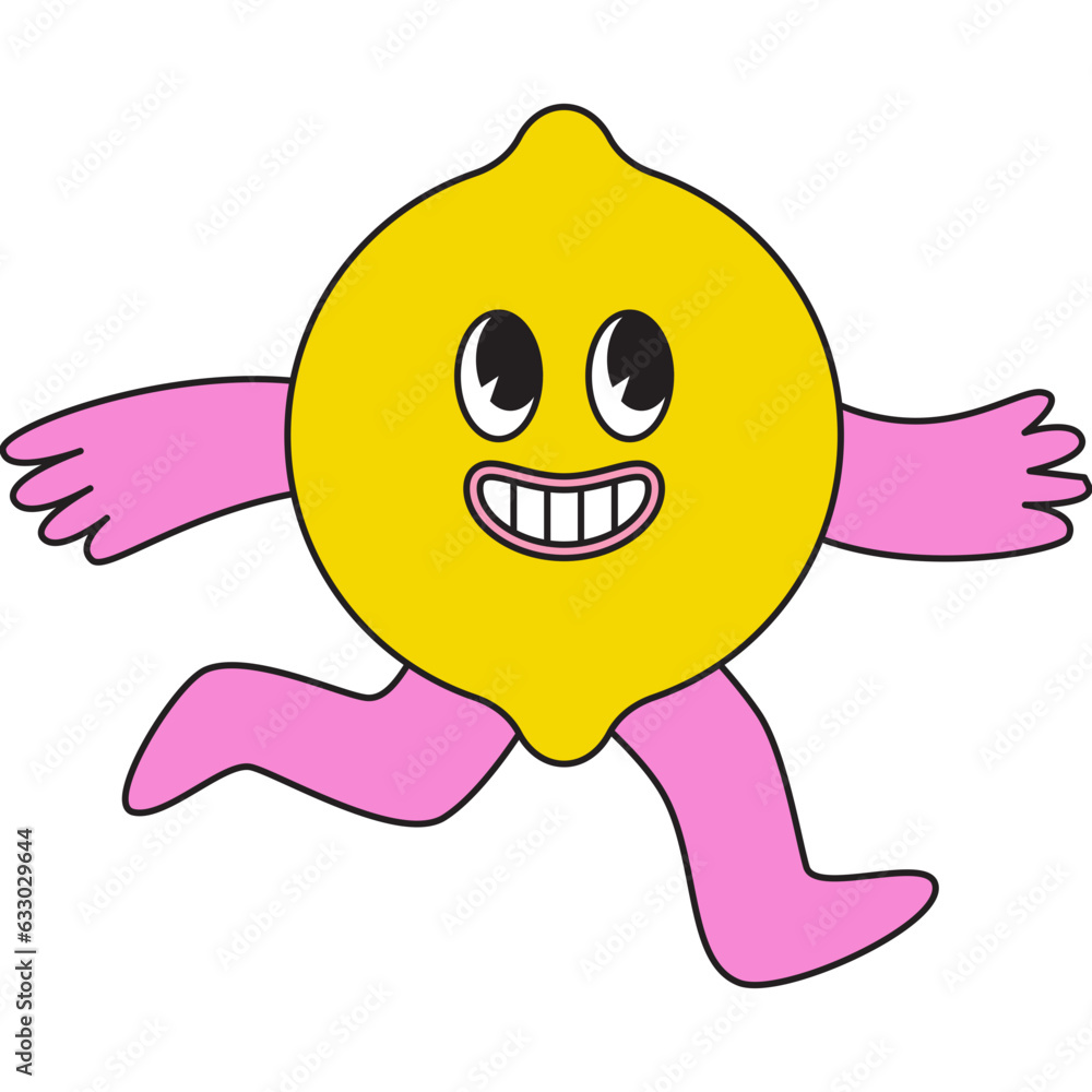 Poster vector illustration in simple linear style - design templates and stickers - hippie, happy and groov