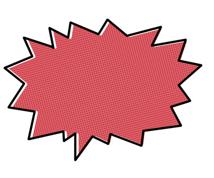 comic spikey speech bubble