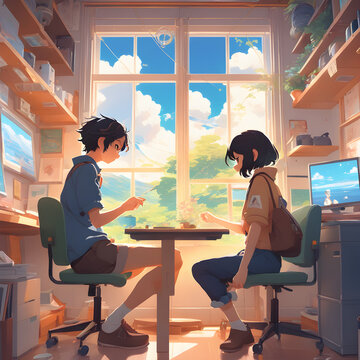 cozy wallpapers, Generative AI