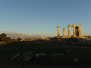 Temple of Apollo in Corinth Greece