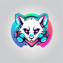 RGB Nightmare Gauntlet: Unleashing Fear in the Gamer's Domain - A Menacing Gamer Logo