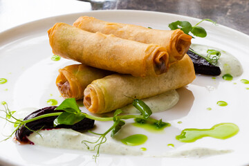 deep fried spring rolls