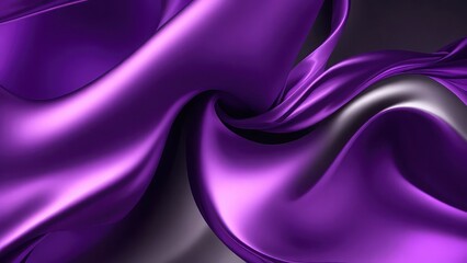 Obraz premium Dynamic purple silk satin glossy abstract in motion, hinting at neural networks