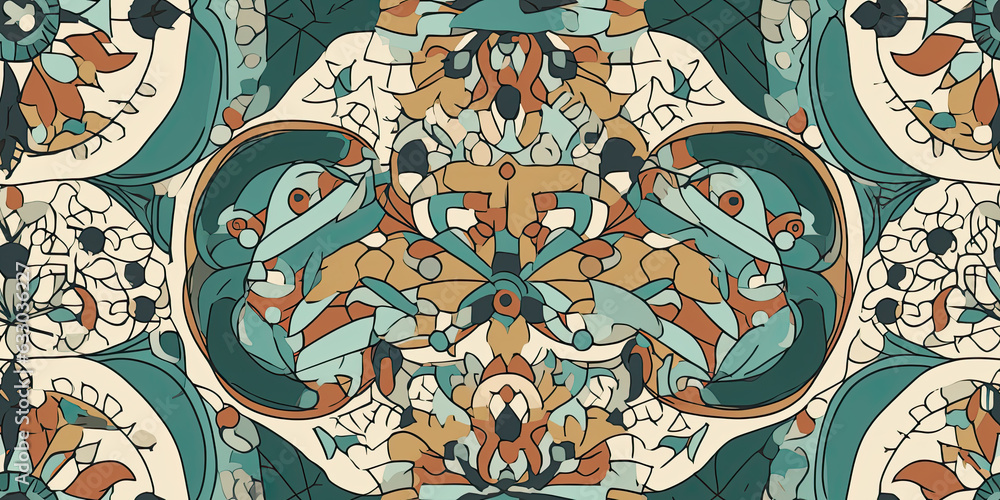 Poster a colorful background - generative ai