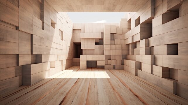 mock up of the inner walls of an unoccupied house © Vusal