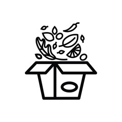 Healthy and hearty vegan food. Vegan salad icon.
