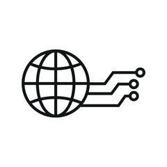 Uluslararası end&uuml;striyel gelişme. End&uuml;stri 4.0 simgesi.