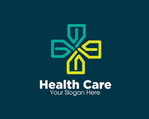 Obraz premium pulse health care logo designs simple modern for medical service