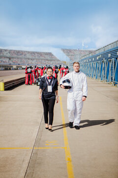 Racing Driver manager and PR on track