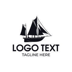 sailing boat logo design