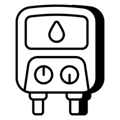An icon design of geyser