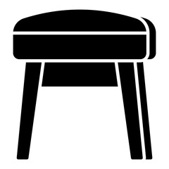 Creative design icon of stool