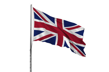 Flag of England, United Kingdom, British, empty, waving, black, banner, transparent.