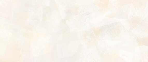 White and beige vector painted texture. Brush strokes. Hand drawn abstract vector illustration for background, cover design, interior decor, poster, cards. Template for design. 